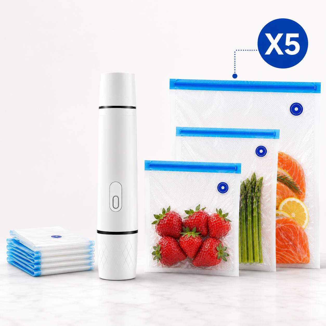 VAQLY Portable Vacuum Sealer with bags